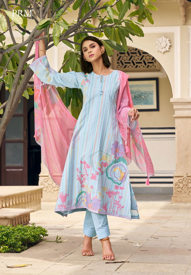 Sunkissed By Prm Designer Printed Lawn Cotton Dress Material Wholesale Market In Surat